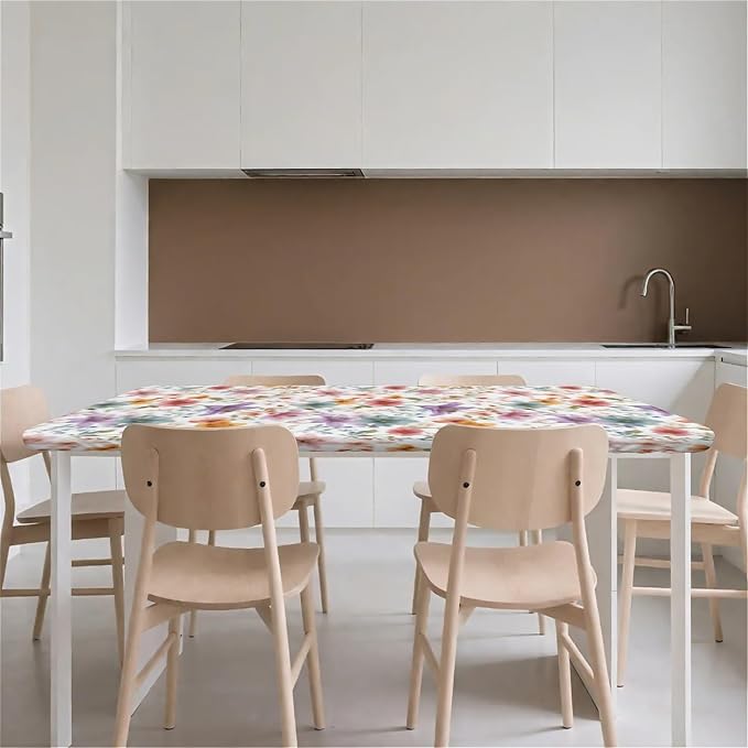 Rectangle Table Cloth Cover Waterproof Elastic Fitted Polyester Fitted - Image 9
