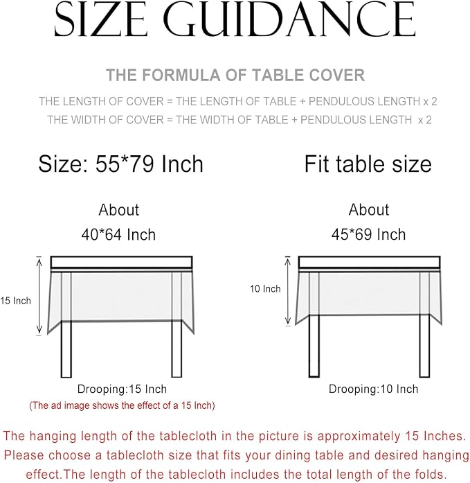 patdrea Designer Vintage Linen Long Rectangle Table Cloth, Floral Leaves - Image 6