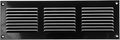 Repa Market 12x4 Inch Air Vent Cover/Black Galvanized Steel Louvered Grill Cover by RepaMarket