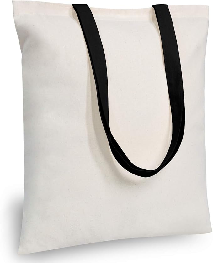 TOPDesign 5-Pack Economical Cotton Tote Bag, Lightweight Medium Reusable by TOPDesign