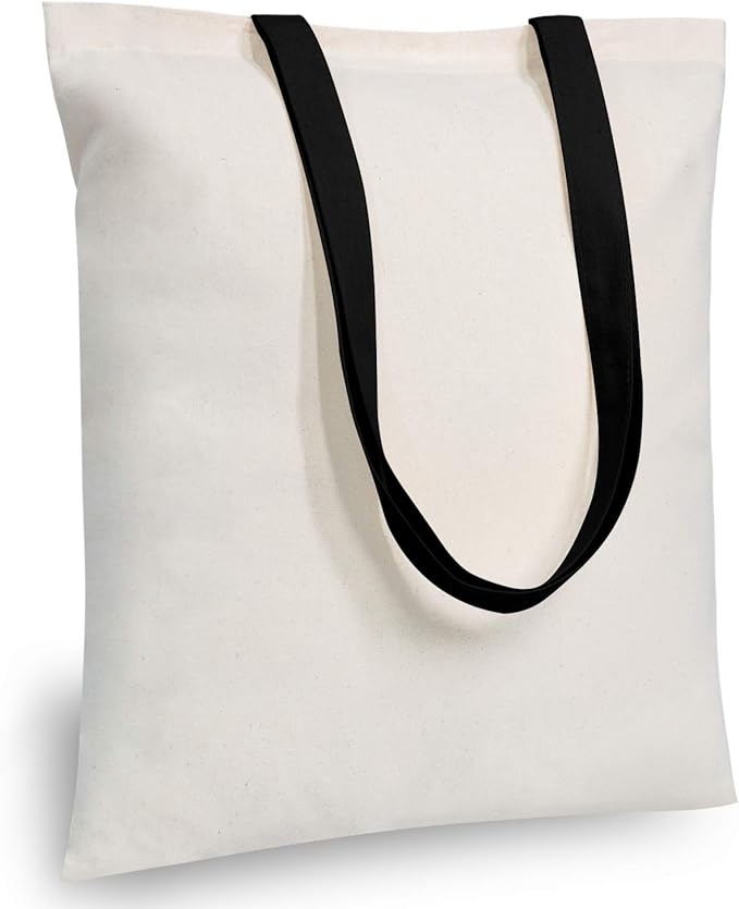 TOPDesign 24-Pack Economical Cotton Tote Bag, Lightweight Medium Reusable by TOPDesign