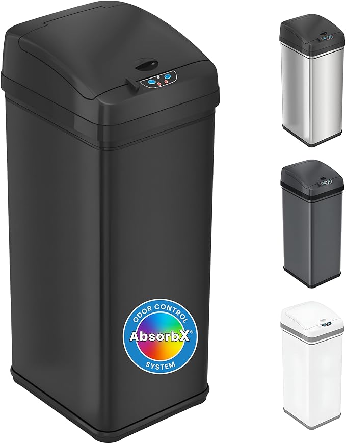 iTouchless 50 Liter / 13 Gallon Kitchen Trash Can by iTouchless