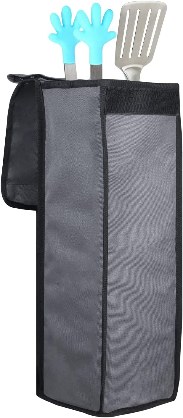 Grill Utensil Accessory Storage Bag Grey Waterproof BBQ Tool Storage Bags Grill - Image 6