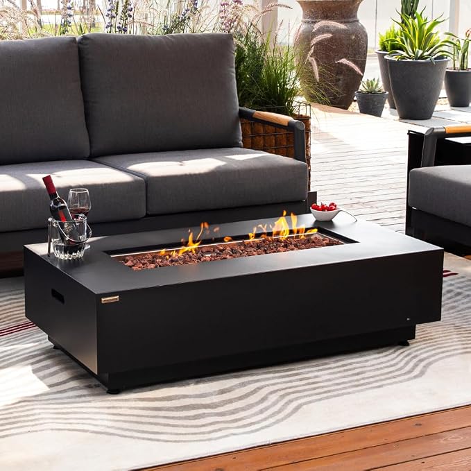 Westwood 50” Propane Fire Pit Smokeless Firepit Outdoor Gas Fire Pit - Image 2