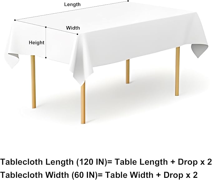 misaya Rectangle Waterproof Vinyl Table Cloth, Wipeable Tablecloth - Image 7
