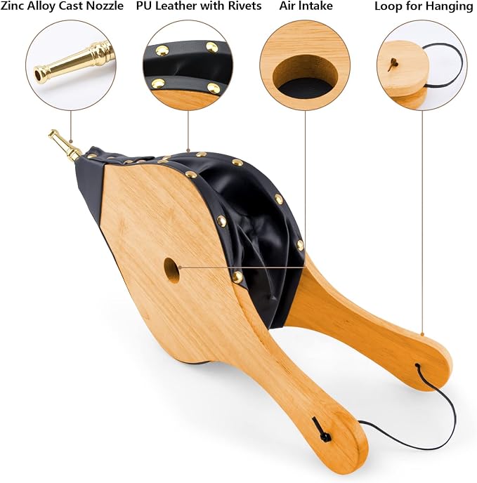 Fireplace Bellows, Large Air Blower - Image 3