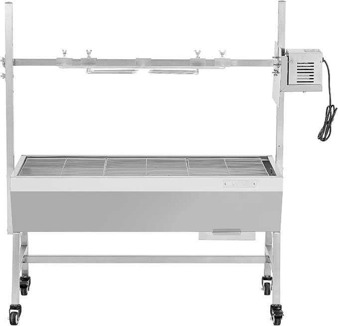 VEVOR Rotisserie Grill, 37in BBQ Outdoor Pig & Lamb Spit Roaster, Charcoal Spit - Image 9