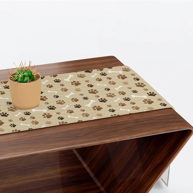Pet Paws Table Runner Kitchen Dining Table Runner 13*48in Table Center Decor - Image 6