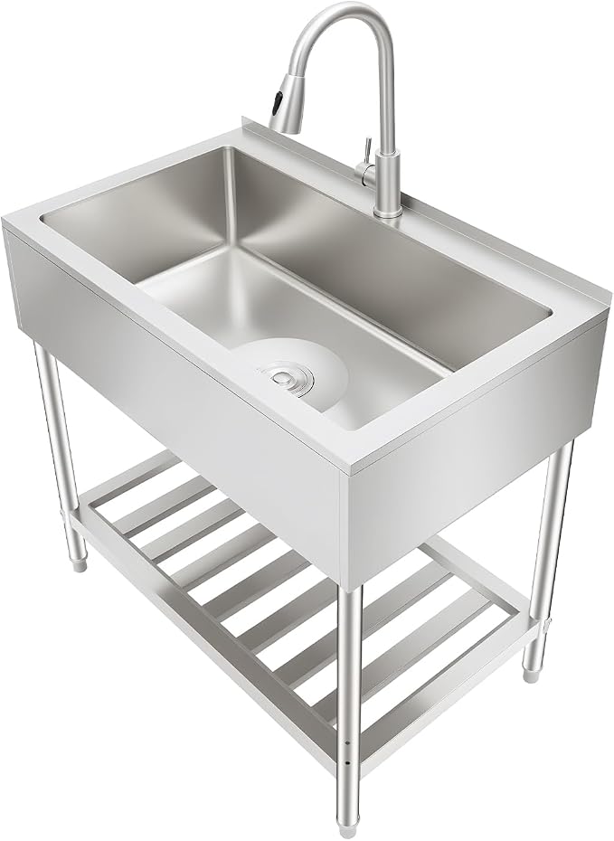 LOYALHEARTDY Stainless Steel Utility Sink 35.8" by LOYALHEARTD