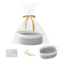 Gift Basket with Gift Bag and Ribbons, Small Rope Woven Shelf Storage, Baskets by HZFTJOY