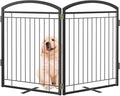 Full Metal Free Standing Dog Gate by WeLovePetsAsMuchAsYouDo