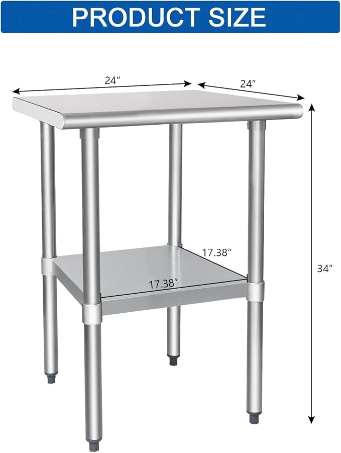 HARDURA Stainless Steel Table 24X24 Inches - Image 2