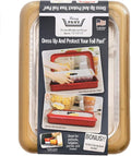 Fancy Panz - Gold Glitter 9x13x2" Aluminum Foil Pan Carrier - Elevated Food by FancyPanz