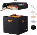PIZZELLO 4-in-1 Outdoor Pizza Oven 16" Wood Fired Outside Oven 2-Layer by PIZZELLO