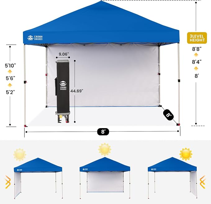 CROWN SHADES 8x8 Pop Up Canopy - Image 3