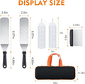 Barbecue Tool Set, 6-Piece Stainless Steel with Storage Bag