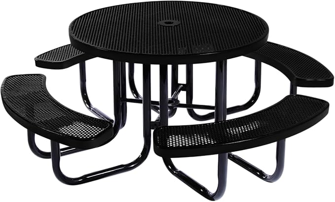 COATEDOUTDOORFURNITURE Heavy-Duty Portable Outdoor Picnic Table by CoatedOutdoorFurniture