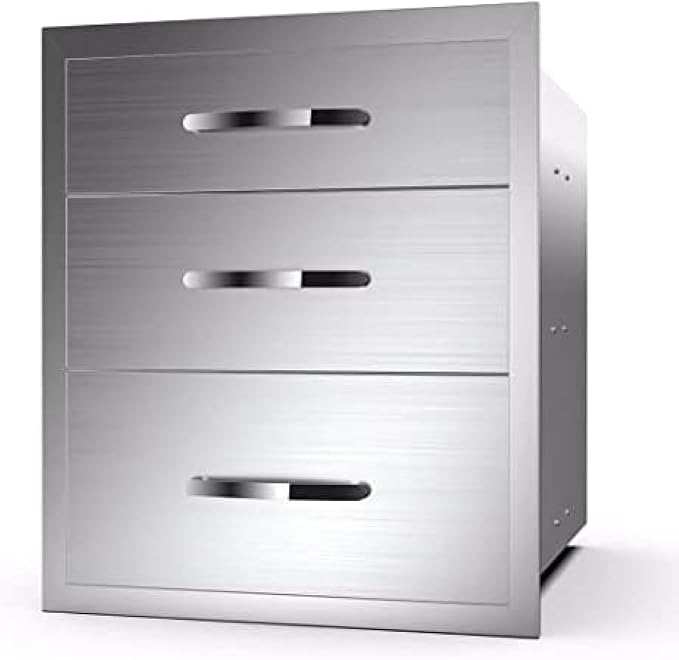 Stainless Steel Outdoor Kitchen Drawers by OLIPIC
