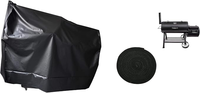 Heavy Duty Charcoal Grill Offset Smoker Cover, Outdoor Smokestack BBQ Cover - Image 2