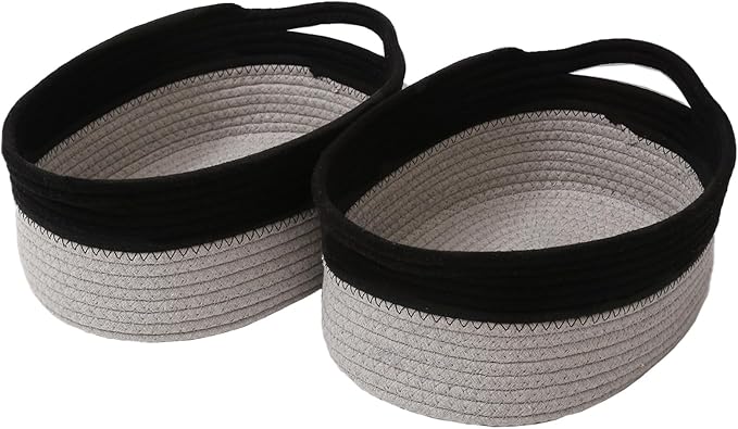 Woven Basket, Small Rope Storage Bin by JMvicyroam