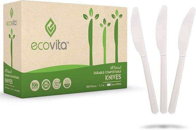 Ecovita 100% Compostable Knives by Ecovita