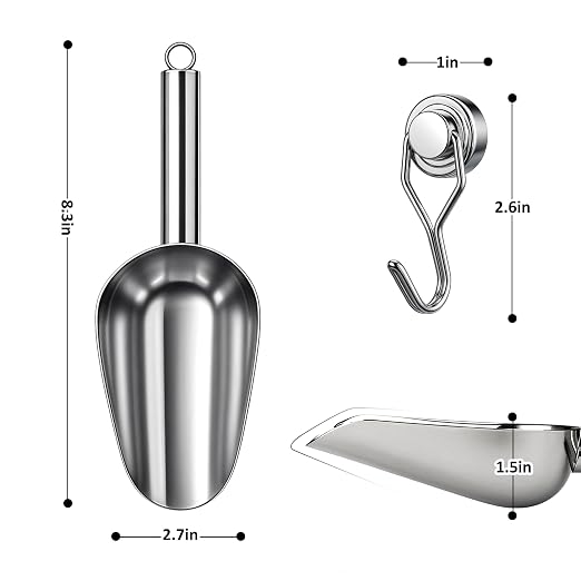 Juome 6oz Stainless Steel Ice Scoop - Image 4