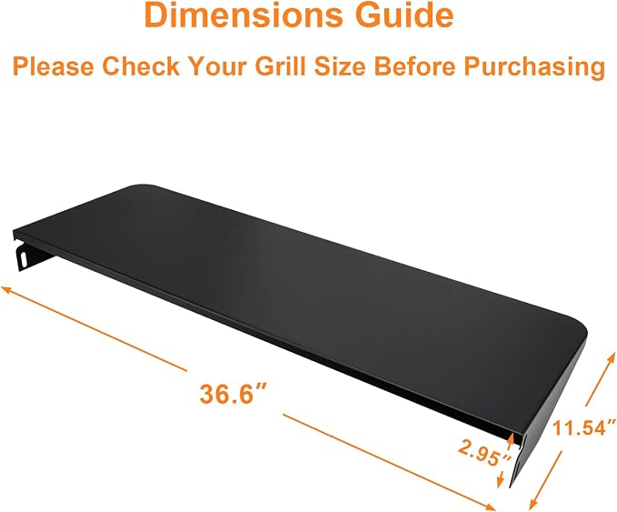 Utheer Folding Front Shelf for Traeger Pro 34, Century 885, Texas Elite 34 - Image 6