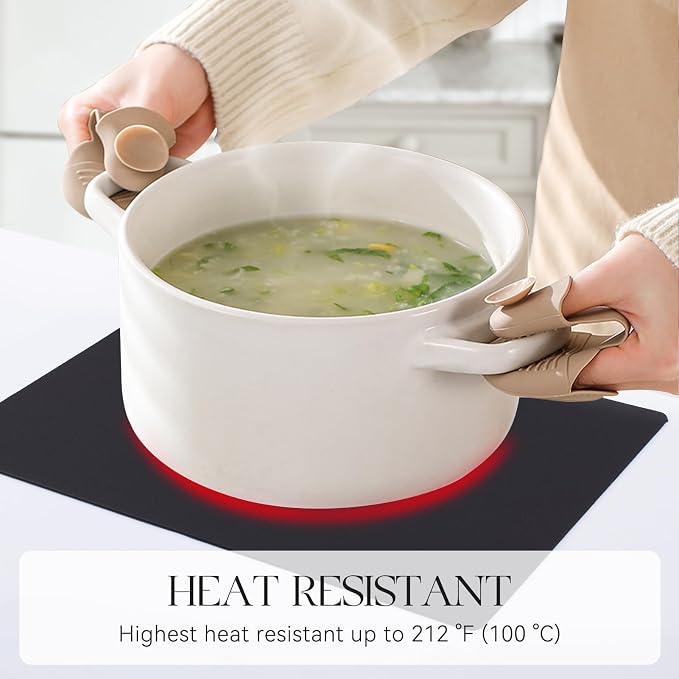 MOSAYT Placemats Set of 8, Heat Resistant Vinyl Place Mats - Image 3