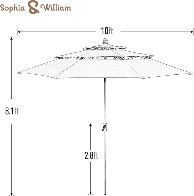 Sophia & William Patio 6 Pieces Dining Set - Image 8