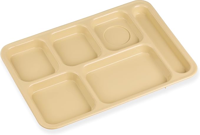 Carlisle FoodService Products / Brands-P614R25 Rectangular Tray w/ Compartments - Image 2