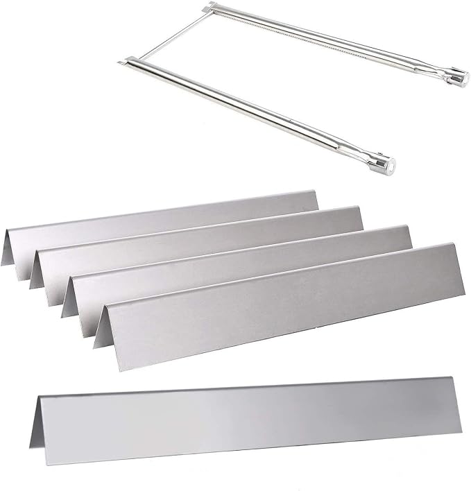 GasSaf 21.5 inch Flavorizer Bar and 27 inch Burner Tube Set Replacement by GasSaf