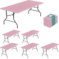 LUSHVIDA 6 Packs Vinyl Tablecloths by LUSHVIDA