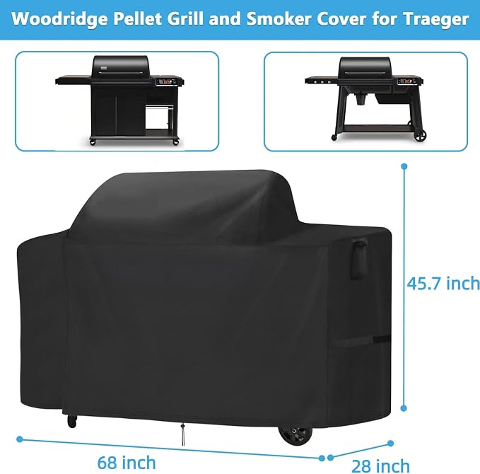 Smoker Cover for Traeger Woodridge Pro/Elite, Waterproof Grill Accessories for - Image 2