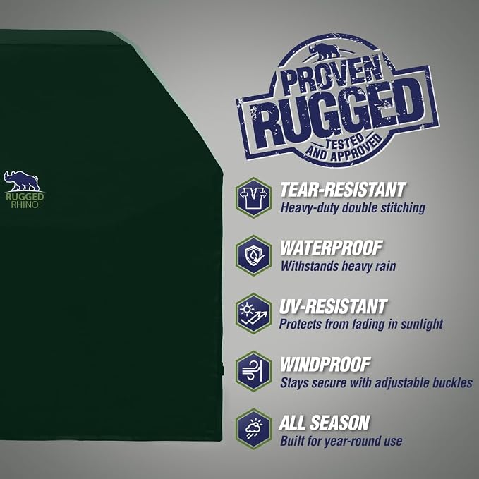 RUGGED RHINO 58 Inch Heavy Duty Grill Cover - Image 2