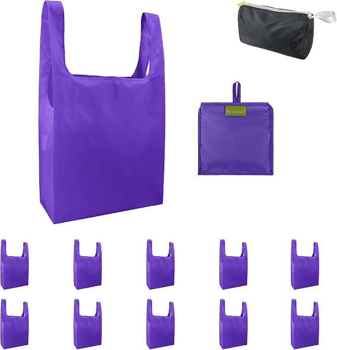 BeeGreen Purple Reusable Grocery Bags Wholesale Purple Reusable Kitchen Bags by BeeGreen