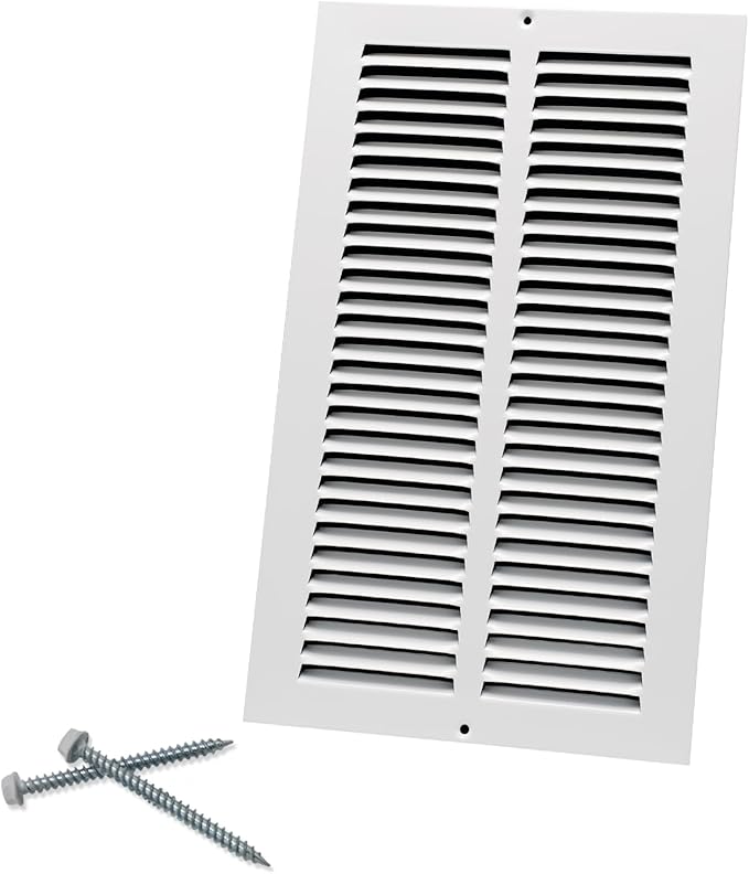 8"W x 14"H Steel Return Air Grille, Air Return Vent Cover by Howeall