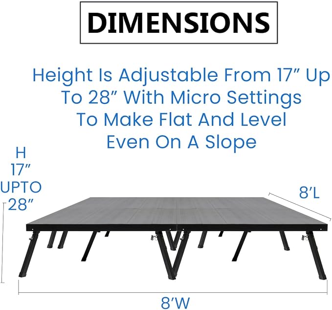 8'x8' MyStage 4 Stage Platform - Image 2
