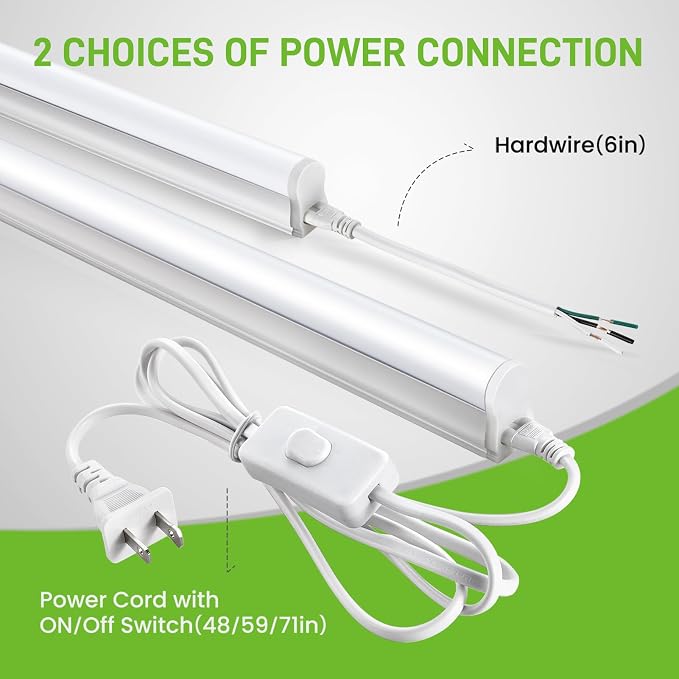 Pak 4FT LED Shop Lights, 2300LM 6500K Cool White, 20W Energy-Saving Super - Image 5