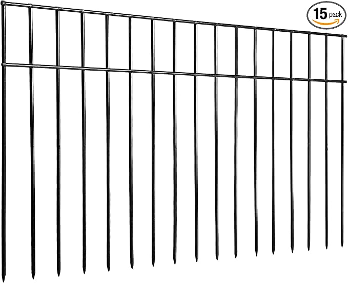 Adavin Small/Medium Animal Barrier Fence, 15 Pack 24 inX 15 in Underground by ADAVIN