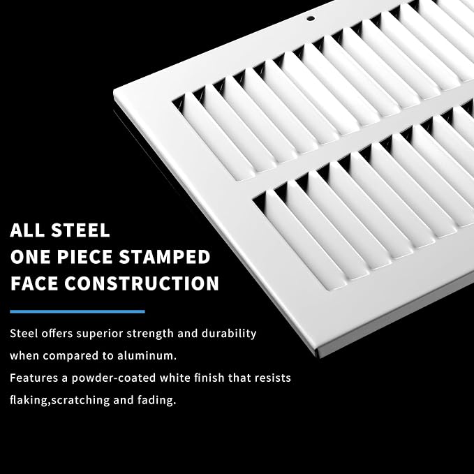 14x14 Return Air Grille, Air Return Vent Cover, Flat Vent Cover, Rejillas De - Image 3