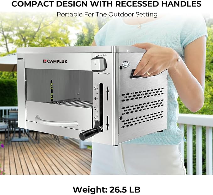 Camplux Propane Infrared Steak Grill, 1600℉ Fast Efficient Heating Outdoor - Image 4