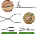 Stainless Steel Fire Tongs, 32-Inch Log Grabber for Fire Pit or Fireplace