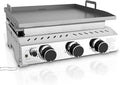 R.W.FLAME 3 Burner Tabletop Propane Griddle, 000 BTU Flat Top Grill by RWFLAME