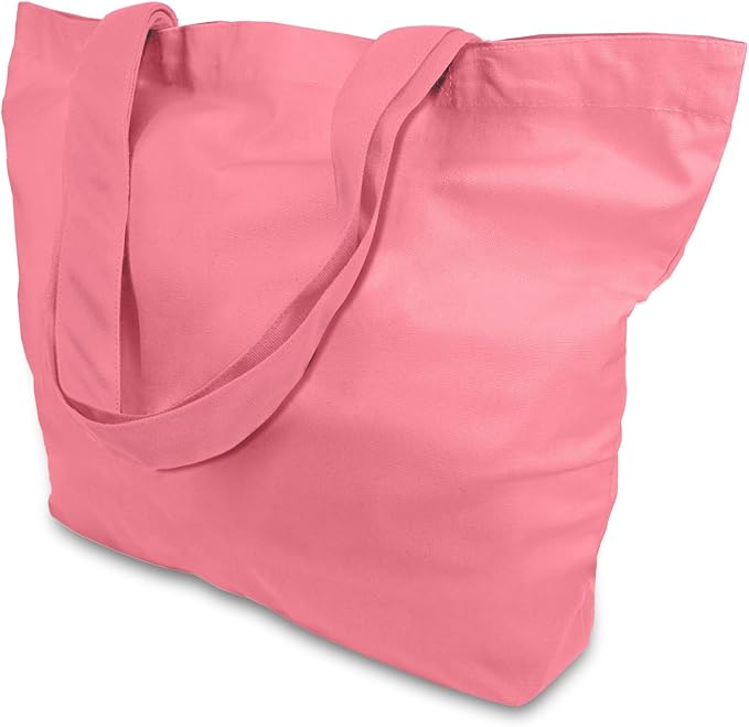 TOPDesign 1-Pack Super Strong Large 12oz Cotton Canvas Tote Bag, Reusable by TOPDesign
