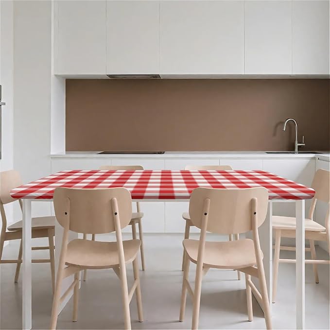 Rectangle Table Cloth Cover Waterproof Elastic Fitted Polyester Fitted - Image 9