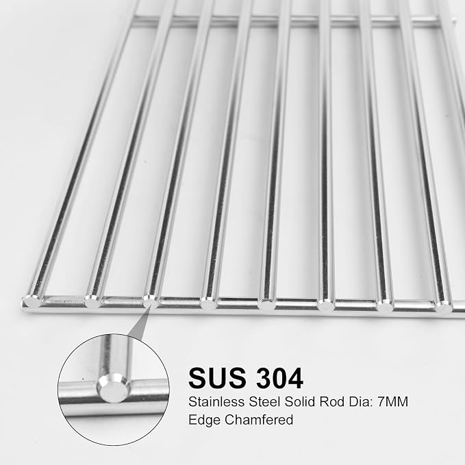 J&HYBBQ Stainless Steel Grill Grate 19 1/4 x 7.5 Inch, 7mm Rod BBQ Grill Grate - Image 5