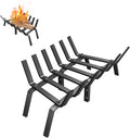 Fireplace Grate, 21 inch Solid Fireplace Log Holder, Heavy Duty Cast Iron by LOCVCDA