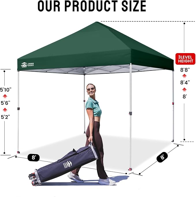 CROWN SHADES 8x8 Pop Up Canopy - Image 6