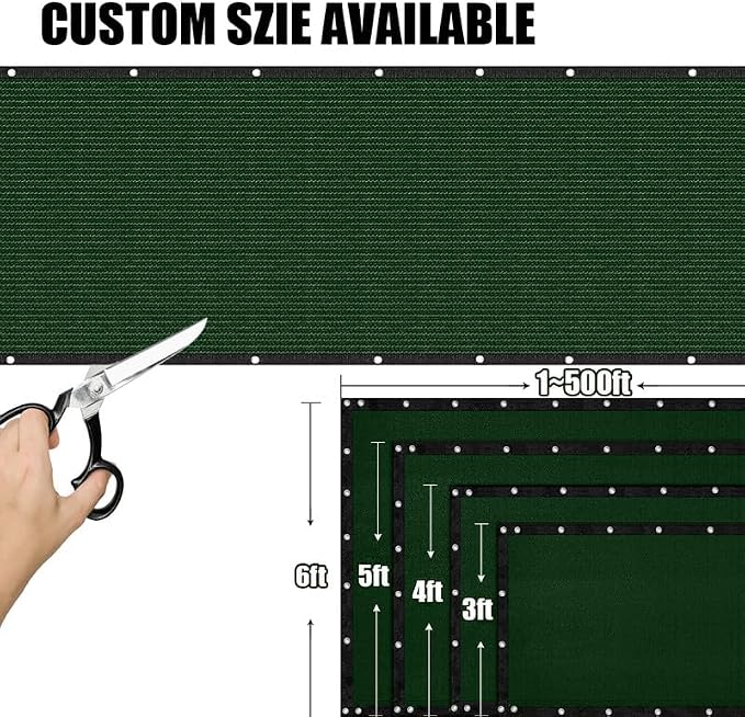 Privacy Fence Screen 3Ft X 26Ft Heavy Duty Outdoor Fencing Panels Windscreen - Image 7