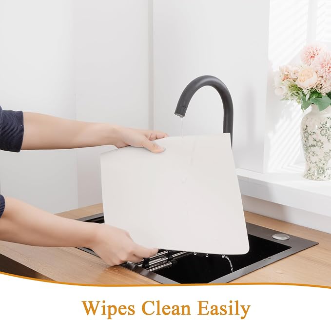 SHACOS Placemats Set of 6 Faux Leather Waterproof Wipeable PU Non-Slip Vinyl - Image 6